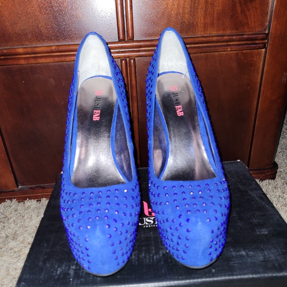NWOT never worn bling platforms